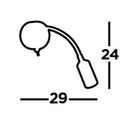 Searchlight - Flexy Wall Light - Chrome Metal - 2256CC - LED Spares