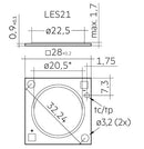 Tridonic 28004597 SLE 21mm 6000lm 840 H ADV8 - LED Spares