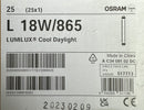 Osram LUMILUX L18W/865 2FT 18W 6500K Fluorescent Lamp - LED Spares