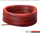 2 Core Red/Black 22AWG Stranded 12-24V Tinned Copper Cable For LED Strip-Tape - 100M - LED Spares