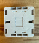 Knightsbridge CU1400 White Curved Edge 1 Gang 25mm Surface Mounting Pattress Box - LED Spares
