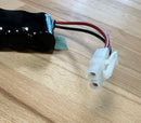 BSS10-SC-1.6AH-NICD/BKT/CON 12V 1600mAh NiCD Side by Side Battery c/w Bracket & Connector - LED Spares