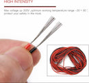 2 Core Red/Black 22AWG Stranded 12-24V Tinned Copper Cable For LED Strip-Tape - 100M - LED Spares