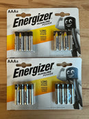Energizer AAA Alkaline Power - Pack of 8 or 16 - S9338 - LED Spares
