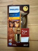 Philips Vintage LED Bulb E27 Pear Gold 4W 250lm - 818 Extra Warm White - Dimmable - Replaces 25W - LED Spares