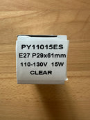 130V 15W E27 Pygmy Lamp - 1000h Clear 2500K - Dimmable - Schiefer 279366800