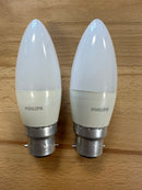 Philips CorePro LED Candle BC 2700K 4W = 25W 250m Pack of 2 - 9290011935 - LED Spares