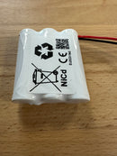 BSS3-A-NICD-900MA 3 Cell Side By Side Battery c/w Flying Leads -LED Spares