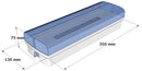 24V Central Battery Emergency Bulkhead 3.7W 300lm - LSXC3/24 - Includes Legend kit - LED Spares