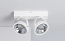Twin AR111 CREE 30W Dimmable LED Adjustable Surface White Spotlight