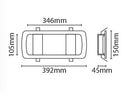 Eterna BULKFRAME Semi Recessed Emergency Bulkhead White Frame - LED Spares