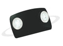 MINITF660W/M3/BL = 2 X 2 Watt LED Wide Flood maintained 3hr Duration Black - LED Spares