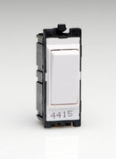 Varilight G102SW 10A 2-Way Powergrid Switch Module - White - LED Spares