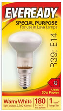 Eveready Lava Lamp Reflector R39 - E14 - SES 180lm 30W 2700K (Warm White) S1068 - LED Spares
