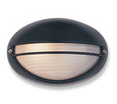Black Streamline Oval Wall Light Eyelid Effect1 X 60W E27