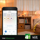 4Lite WiZ Connected Smart LED WiFi Bulb GLS Warm White - ES (E27) - 4L1-8000 - LED Spares