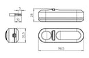 In-Line 2 Core Rotary Dimmer Switch 220-240V 4-25W LED