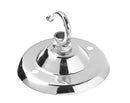 Chrome Ceiling Rose With Hook For Pendant Style Lights - LED Spares
