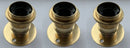 3 x Brass E27 ES Batten Lamp holder - Conduit 2" BESA - LED Spares