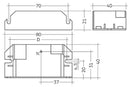 Tridonic 87500630 LC 15W 350mA fixC C SNC - LED Spares