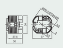 GX24-Q3-Q4 lamp holder - LED Spares