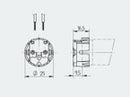 FLH/S8 T8 Push On Button Lampholder - LED Spares