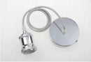 E27 Chrome 1.2M Decorative Pendant - LED Spares