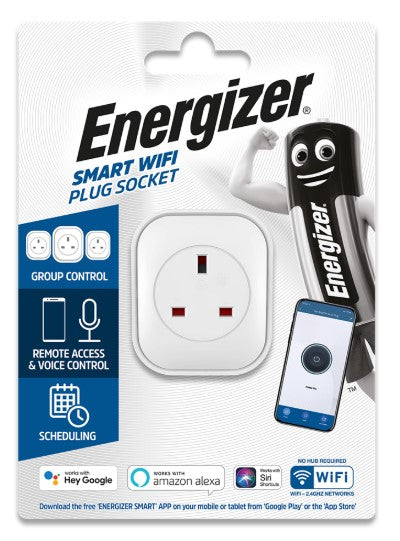 Smart Wifi In-Wall Outlet with USB Port - Energizer