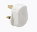 Knightsbridge 13A Plug Top With 3A Fuse - White - Screw Cord Grip - SN1382 - LED Spares
