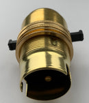 BC Brass Switched Lampholder 13mm Thread - 1014E - BLH/BC/TH/S/13E - LED Spares