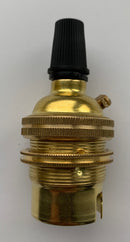 BC Brass Pendant Lampholder - With Cord Grip - LED Spares