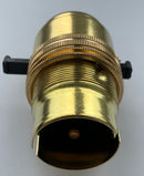 BC Brass Switched Lampholder 10mm Thread - 1013E - BLH/BC/TH/S/10E - LED Spares
