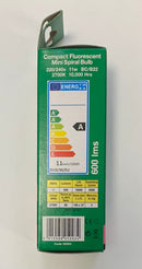 Bell 05003 CFL BC 11W 2700K T3 Spiral Lamp - LED Spares