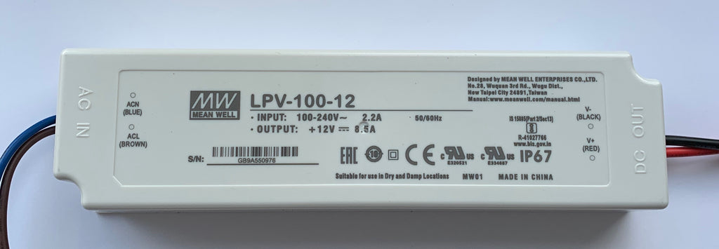 Mean Well LPV-100-12 Constant Voltage LED Driver