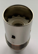 SMALL ES (E14) Nickel Plated Plain Lampholder 10mm Entry - 9050EN - LED Spares