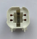 COLH/GX24Q2/H Screw Fix Horizontal Lamp Holder 18W 4 Pin GX24 Cap - LED Spares