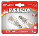 S1021 Eveready Oven Appliance Bulb 300 °C 15W SES (E14) Pigmy