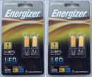 S13013 ENERGIZER LED G9 210LM 2W Warm White Bulbs