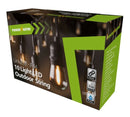 10 Light Filament LED IP44 Festoon String - Powermaster - S17286 - LED Spares