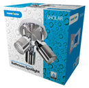 Chrome IP44 Bathroom Spotlight X 3 GU10 Powermaster S6843