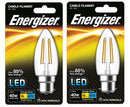 S9029 Energizer Filament LED Candle 4.2W BC (B22) Warm White - LED Spares