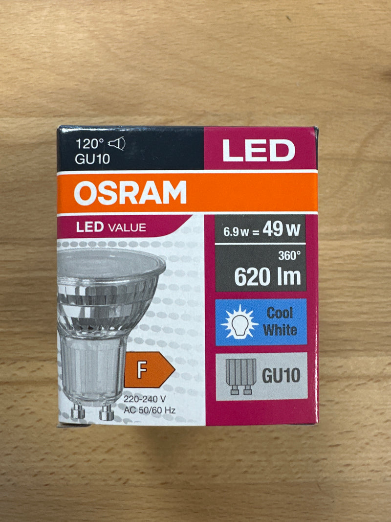 Osram LED Value PAR16 6.9W 80 120° GU10 4000K Cool White - LED Spares