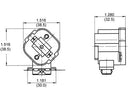 COLH/G24d-1/S 10-13W d-1 Snap Fix Lampholder 20 X 10mm Cut-out