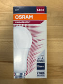 Osram Parathom Classic LED E27 Pear Frosted 20W 2452lm 827 Warm White - LED Spares