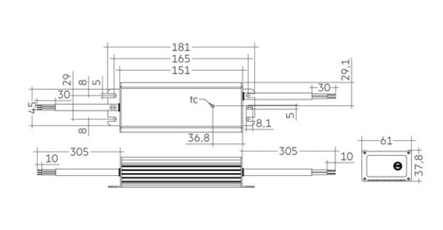 Tridonic 28002304 LCO 100/1400/71 fixC L SNC2 - LED Spares