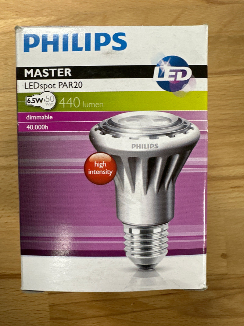 Philips Master LEDspot PAR20 6.5W 450lm Cool White Dimmable - LED Spares