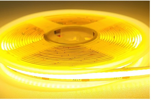 Twilight DC 12V COB Strip Light 3000K Warm White IP20 9W Per M 380led/m 8mm Wide - LED Spares