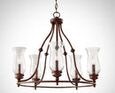 Pickering 5 Light Chandelier With Heritage Bronze Finish - LED Spares