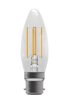 BELL LED 3.3W Dimmable Clear Filament Candle - BC - 2700K - 60717