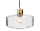Firstlight Madeira Pendant in Brushed Brass with Clear Glass - 6838BB - LED Spares